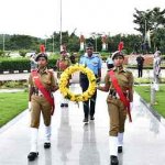 Inspection by Gp Capt Charanjit Singh Paradesi, PPL Sainik School Kalikiri