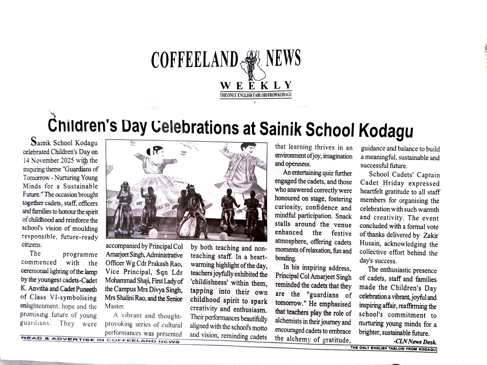 ChildrensDayCelebrationatSainikSchoolKodagu