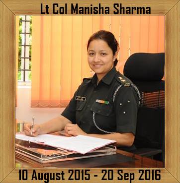 Lt Col Manisha Sharma